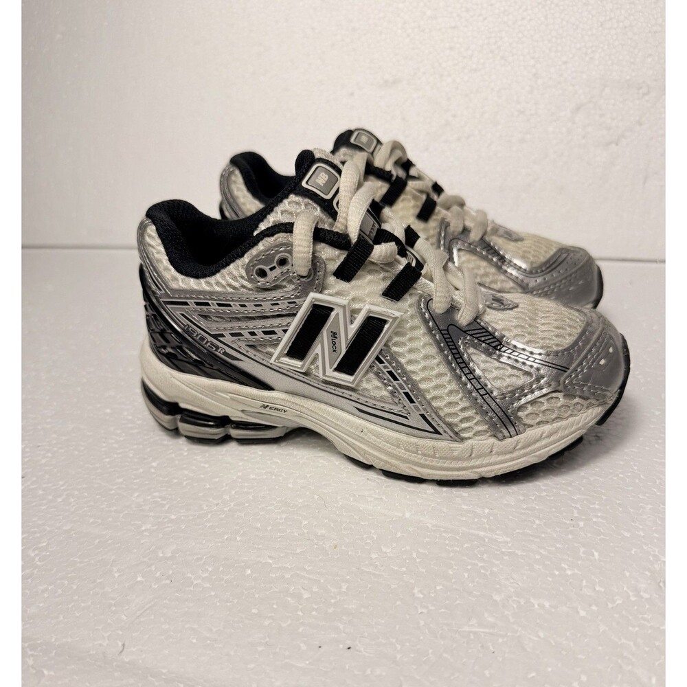 New Balance 1906R Silver Metallic Black GC1906ER Youth 11 US Preschool Sneakers